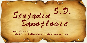 Stojadin Danojlović vizit kartica